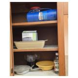 Cabinet Lot of Misc Household Items