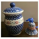 Lot of 2 Polish Pottery Pieces