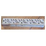 Antique Soapstone Marble Long Match Stick Holder
