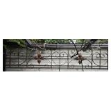 Iron wall decor items hanging from it not included