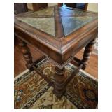 Wood small table matches lot 11