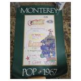Monterey Pop 1967 rolled up print
