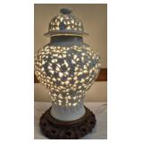 Vintage Blanc de Chine style table lamp