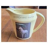 Wade England Scotch & Water Ceramic Pitcher
