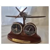 P 51 Mustang Thermometer Clock numbered
