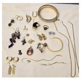 Estate Lot of POSSIBLE Gold & Costume Jewelry