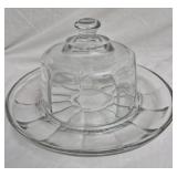 Vintage clear glass cheese dome