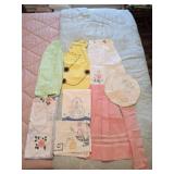 Estate Lot of Vintage Cooking Stitched Aprons