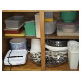 Cabinet of Misc Tupperware Rice Bowl Stuff N Munch