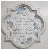 Inspirational quote wall decor