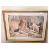 Charles Burton Barber Print Titled Suspense