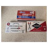 3 boxes of matches
