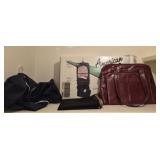 Estate lot of garment bags & purses