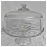 Vintage glass cake stand