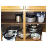 Cabinet of Misc Cookware