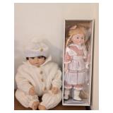 Lot of 2 Collectible Dolls