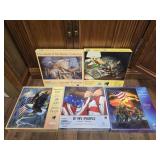 Lot of 5 large puzzles