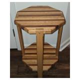 Wooden Octagon Accent Table