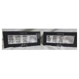 8 Oleg Cassini crystal napkin rings