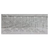 12 Mikasa Briarcliffe style crystal wine glasses