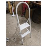2 step white ladder
