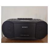Sony CD Radio cassette corder tested & works
