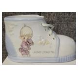 Precious moments shoe coin bank