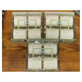 Lot of 3 Set Brand New Martha Stewart Napkin Rings