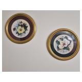 2 Vintage watercolor style paintings