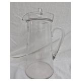 Vintage clear glass pitcher
