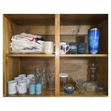 Cabinet of Mugs Glasses and More