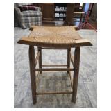 Wicker top stool