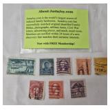 Vintage United States postage stamps