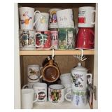 Cabinet Lot of Misc Ceramic Coffee Cups
