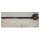Rustic hand carved tobacco pipe