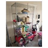 5 tier metal roll around rack ONLY