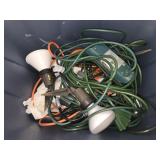 Estate lot of extension cords and more