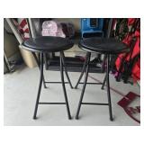 Lot of 2 portable stools