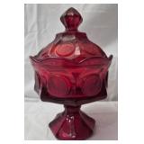 Vintage Fostoria ruby red candy