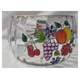 Fifth Avenue crystal bowl Venetian Fruit design