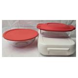 4 Qt Glass Pyrex Bowl 2.5 Qt Pyrex & Aladdin Dish