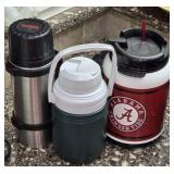 Lot of Large Thermos Alabama & Coleman Bottles