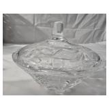 Glass candy dish