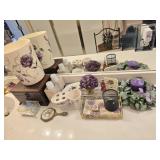 Bathroom Lot of Floral Decorative Items