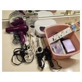 Bathroom Lot of Misc Hair Tools & More