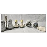 Lot of salt and pepper shakers