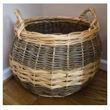 Willow log basket large