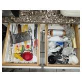 2 Drawer Fulls of Misc Kitchen Utensils