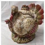 Vtg turkey gravy bowl