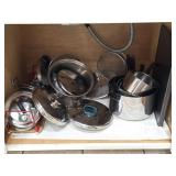 Stainless Faberware Cooking Pots & Pans & Lids